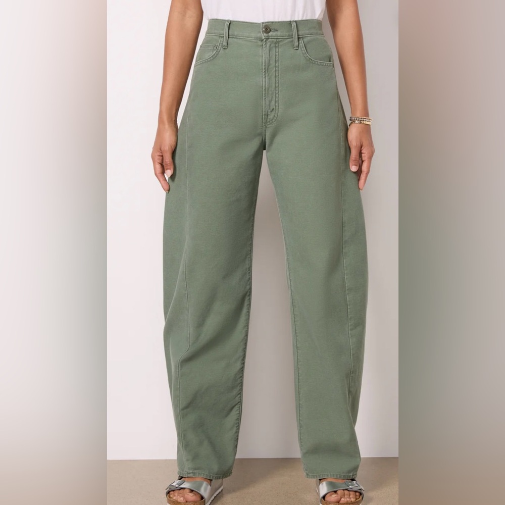 MOTHER Green Flare & Wide Leg Jeans